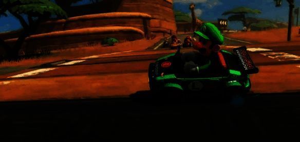 《马里奥赛车:世界》游戏画面另一示例