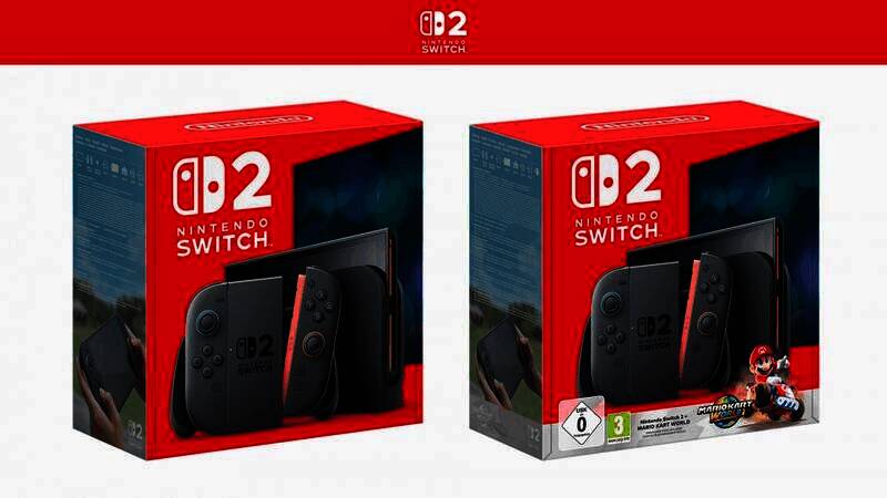任天堂Switch 2外包装封面(含《马里奥赛车:世界》捆绑版)