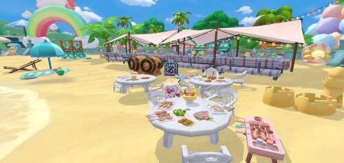 游戏内烧烤摊场景画面