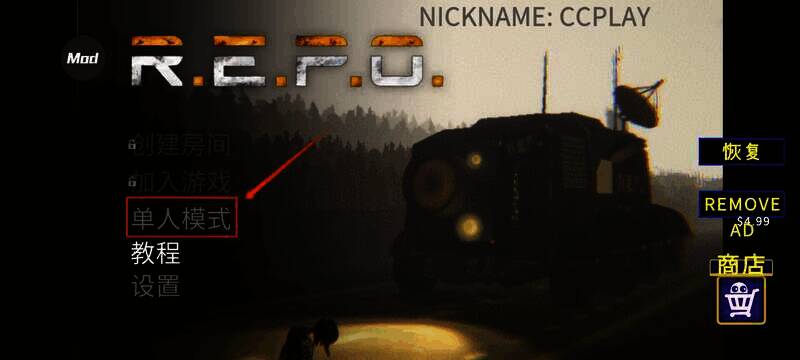 repo单人模式界面