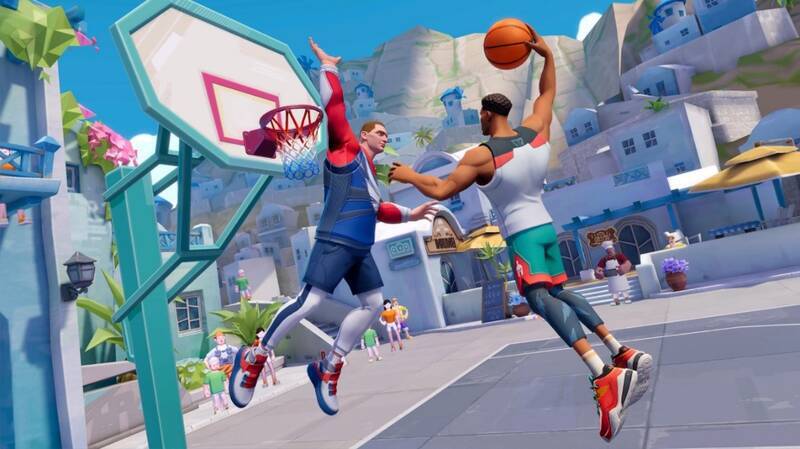 《全明星街球派对》中的社交场景图