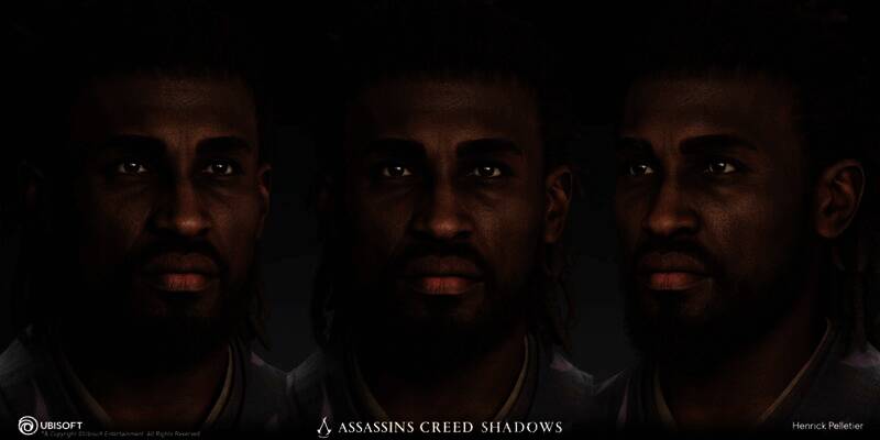 《刺客信条:影》游戏角色建模图1