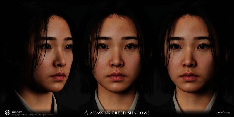 《刺客信条:影》游戏角色建模图2