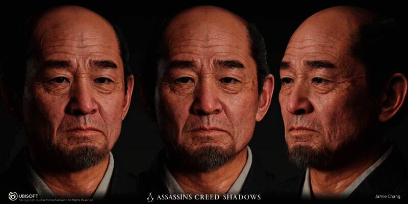 《刺客信条:影》游戏角色建模图6