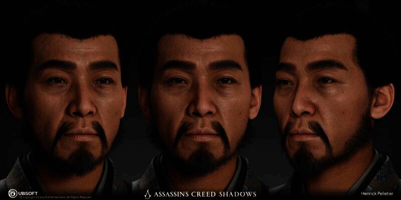 《刺客信条:影》游戏角色建模图8