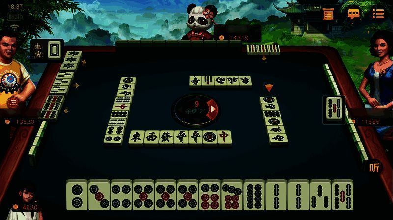 麻将游戏画面示例3