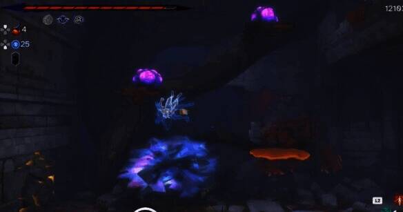 击碎左侧墙壁操作示意图