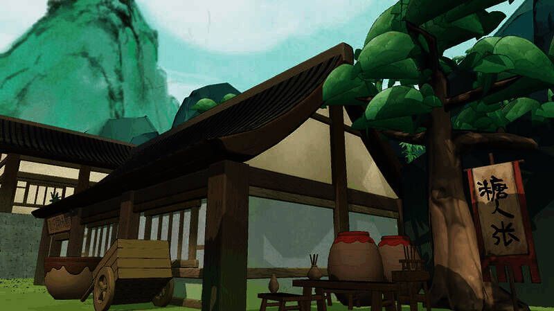 调味铺内外场景画面