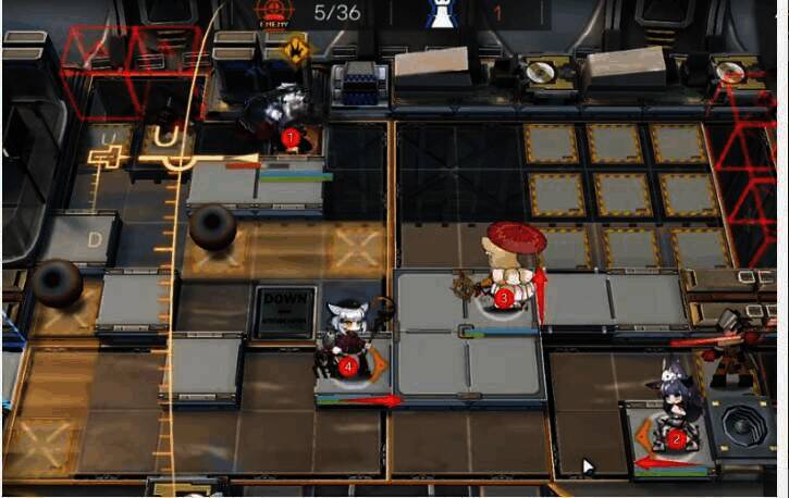 明日方舟干员部署顺序1示意图