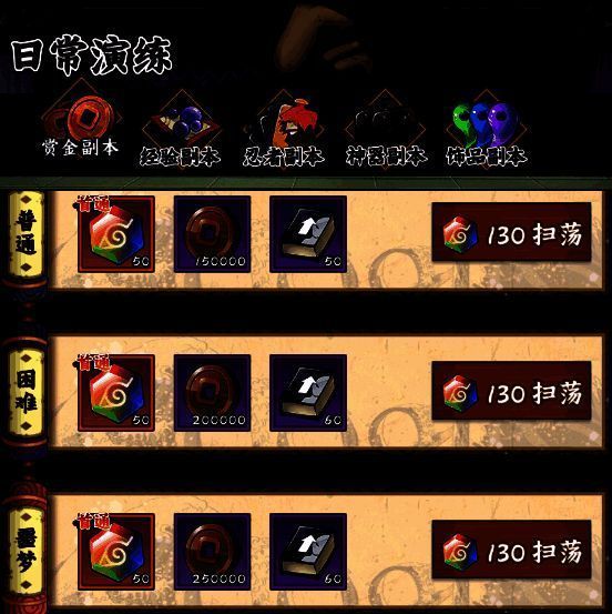 日常副本挑战界面图2