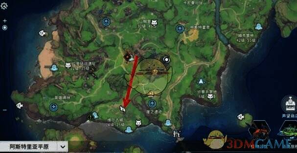 阿斯特里亚平原维尔古城附近地图