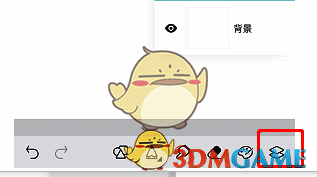 画世界图层工具图标示意