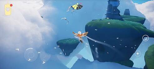 借助云层补充能量画面