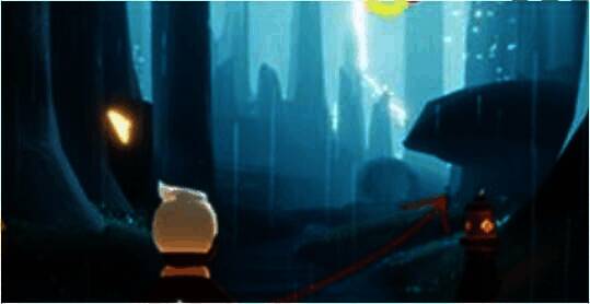 雨林图蘑菇躲雨位置