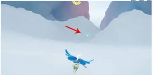 云层里青色光芒（风之灵）画面