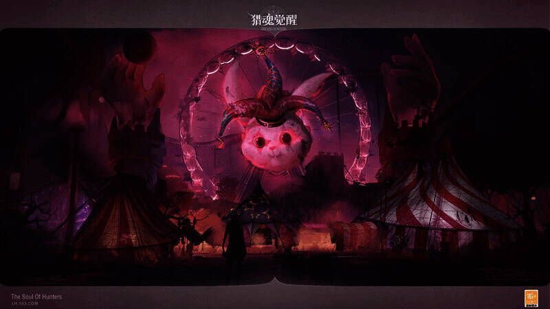 《猎魂觉醒》暗黑游乐园夜晚阴森场景图