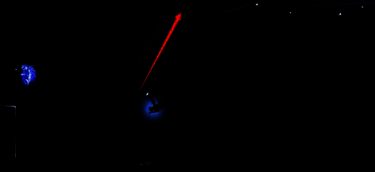 跳跃穿过墙壁画面