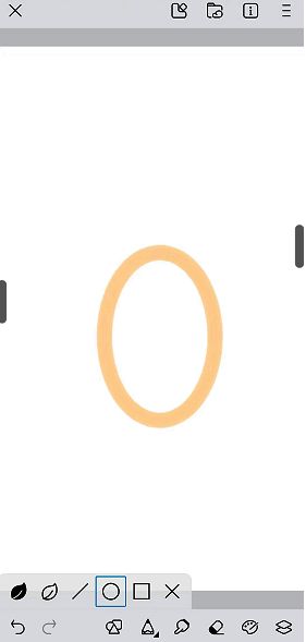 画世界怎么拉曲线?画世界弧线怎么画? 画世界在画布上画圆的示例