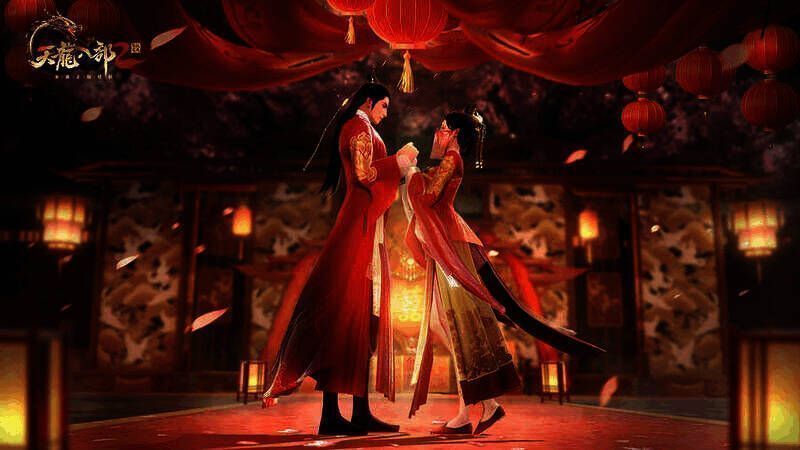 《天龙八部2》手游浪漫婚礼场景图