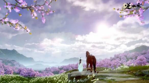 逆水寒手游与吉利中国星联动画面