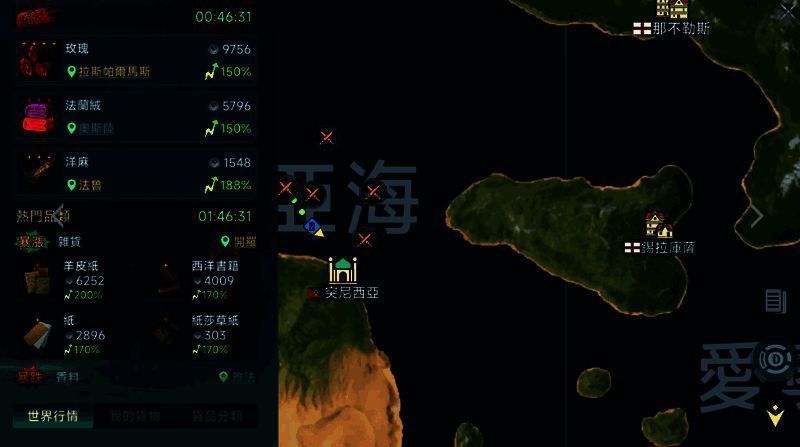 大航海时代传说港口特产画面