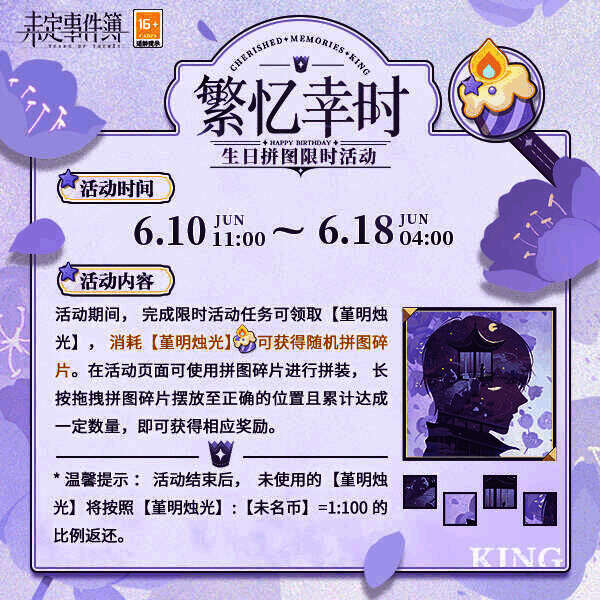 生日拼图活动相关画面