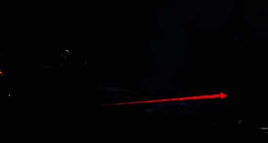 到达传送点后向右跑的画面