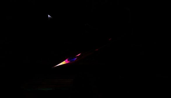 传送到标记点后左上方岩台画面