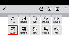 画世界导入图片调整大小界面图