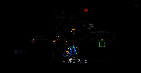 游戏中深地地图左边部分的场景图