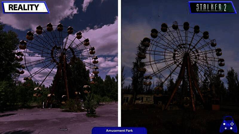 《潜行者2》游戏与现实对比画面10