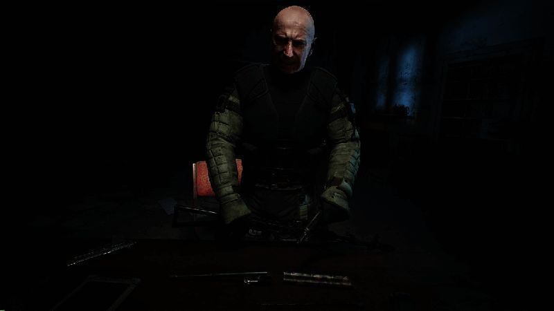 《潜行者2：切尔诺贝利之心》中的武器展示