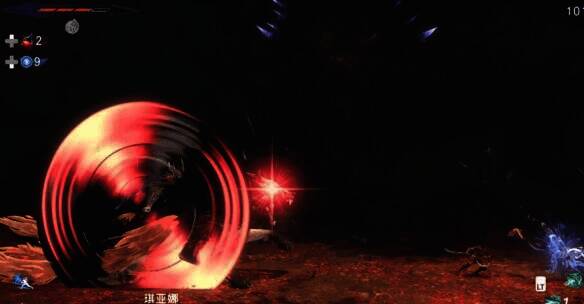 琪亚娜二阶段骑着大狗冲锋画面