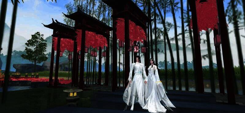 大男孩灬和灬小果儿拍婚纱照画面