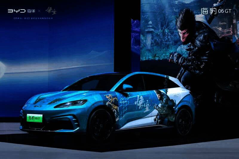 2024广州车展比亚迪与《黑神话:悟空》联动痛车及现场情况