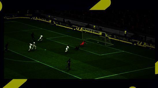 《实况足球》游戏中的球员动作展示