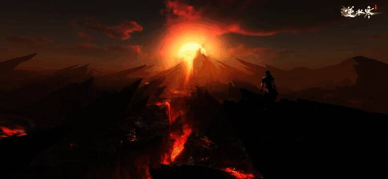 逆水寒手游雪山场景画面