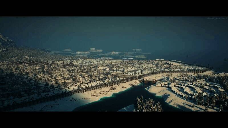 虚幻 5 重制《上古卷轴 5》风舵城场景视频截图 4