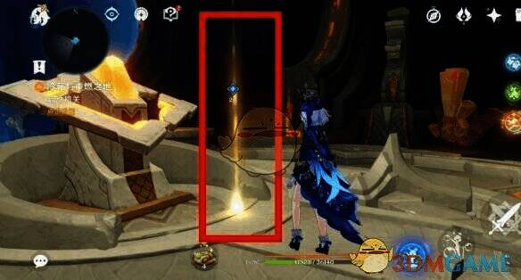 原神朝向炎崖之路打开机关进入新地图配图