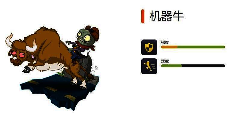机械牛僵尸图片