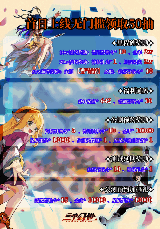 《三千幻世》公测福利相关图片2