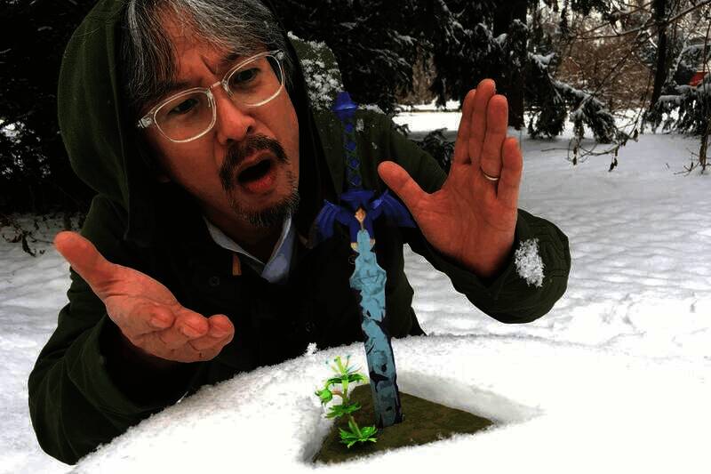 青沼英二接受采访相关图片