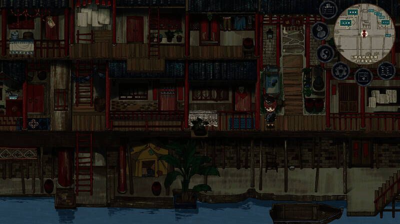 《雾隐》游戏中玩家与NPC互动画面