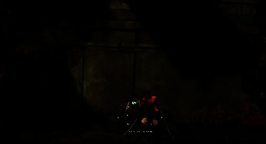 打掉部分红色草后的画面