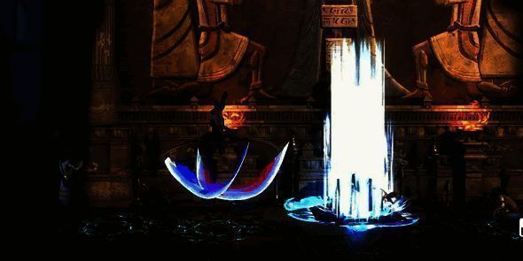 隐藏宝箱出现在台子上的画面