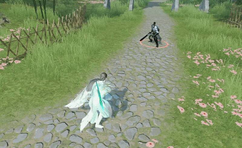 冰心师兄施展醉梦仙花技能的画面