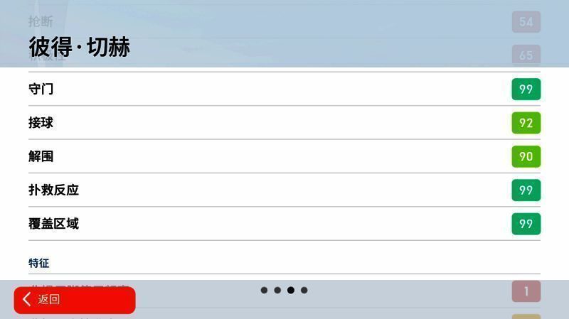游戏中切赫守门画面