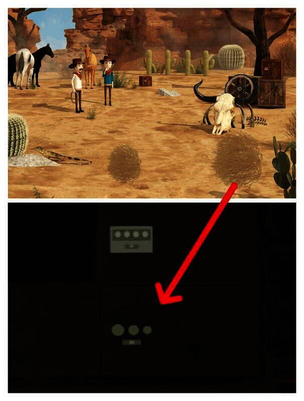 第二个场景的风滚草