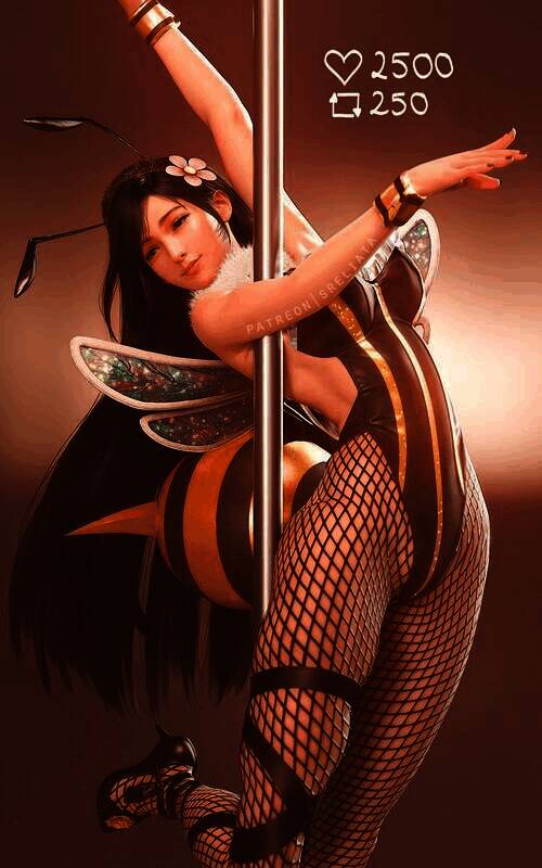 《最终幻想7：重制版》3D美图中的角色形象