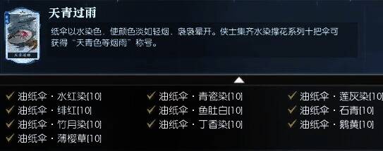 水染撑花系列伞的图片